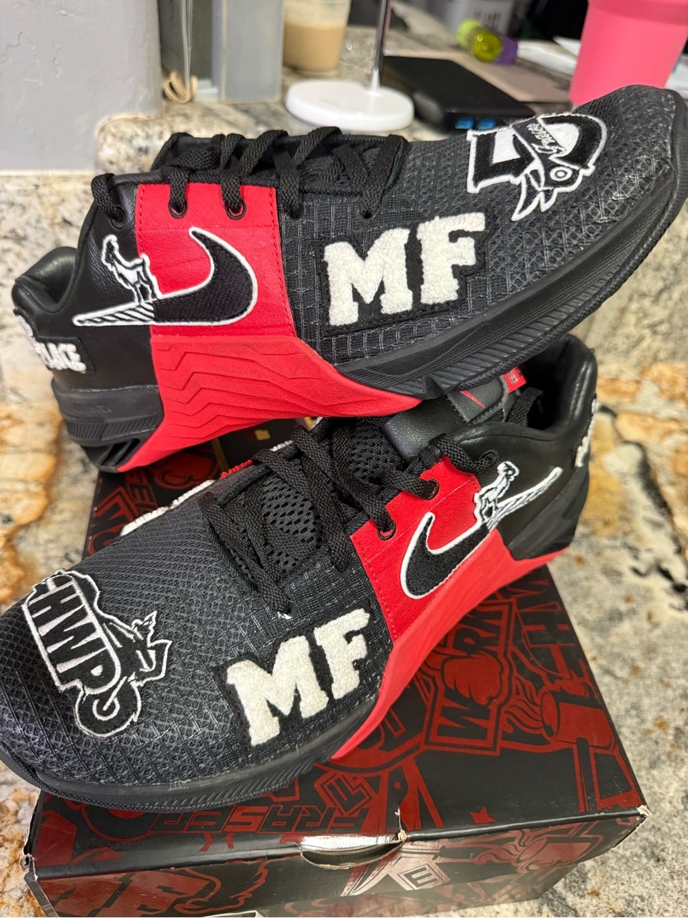 Nike Metcon 8 Mf Mat Fraser Black-White-Dark Smoke Grey Sz 11.5